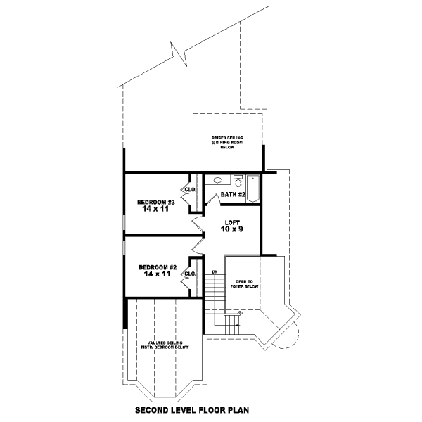 European Floor Plan - Upper Floor Plan #81-13640