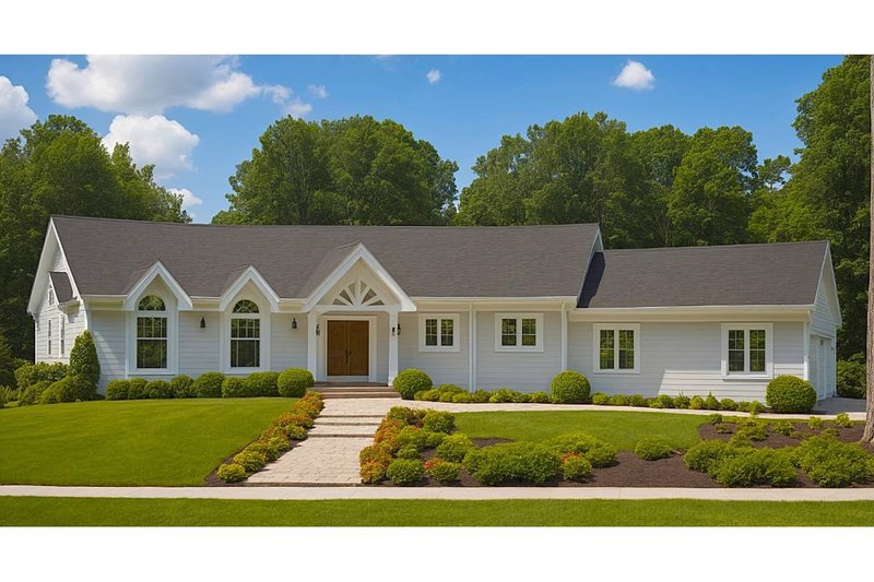 Dream House Plan - Ranch Exterior - Front Elevation Plan #3-311
