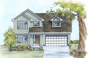 Traditional Exterior - Front Elevation Plan #20-2103
