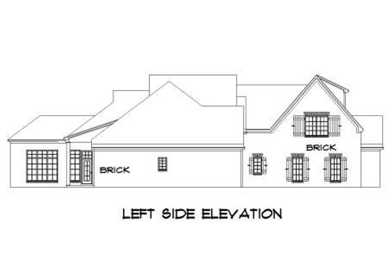 Exterior - Other Elevation for European House Plan #424-30 - 4 bed, 3.5 bath