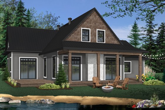 Exterior - Front Elevation 3 for Craftsman House Plan #23-2709 - 3 bed, 2.5 bath