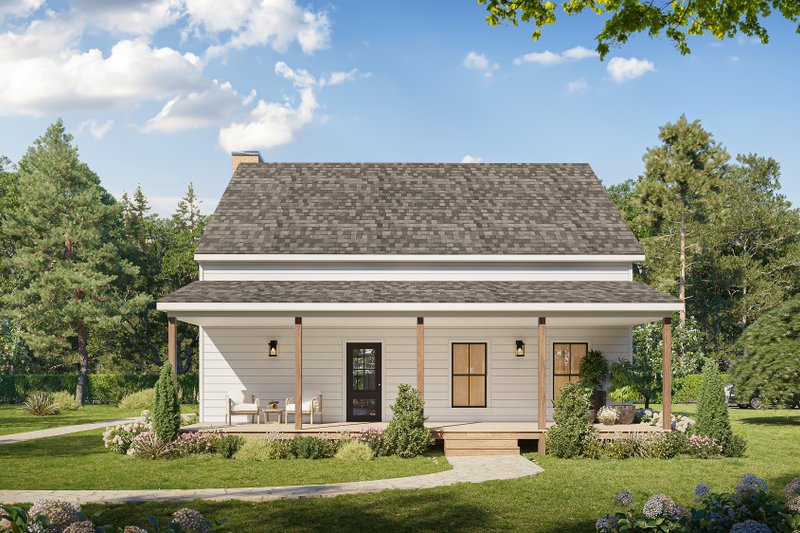 House Blueprint - Exterior - Rear Elevation for Farmhouse House Plan #1117-33 - 3 bed, 3.5 bath