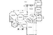 European Style House Plan - 4 Beds 4 Baths 3066 Sq/Ft Plan #135-127 
