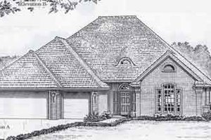 Colonial Exterior - Front Elevation Plan #310-801