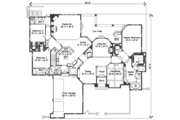 European Style House Plan - 4 Beds 4 Baths 4804 Sq/Ft Plan #135-164 