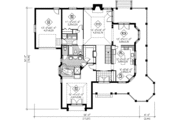 Country Style House Plan - 2 Beds 2 Baths 1736 Sq/Ft Plan #25-1158 