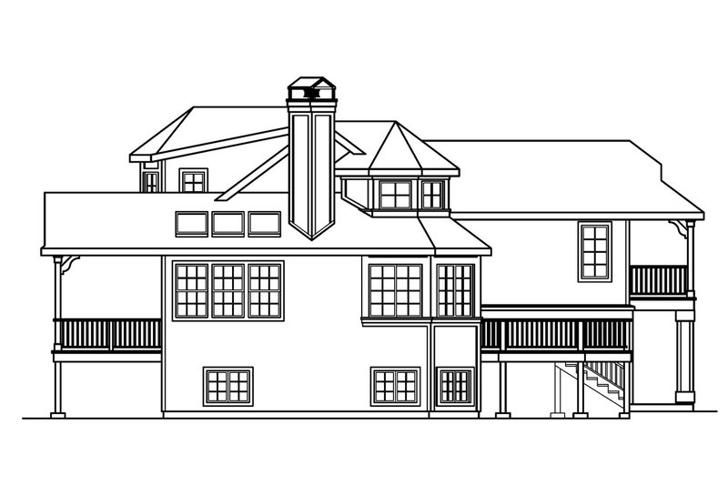Home Plan - Exterior - Other Elevation for Traditional House Plan #124-581 - 2 bed, 3 bath