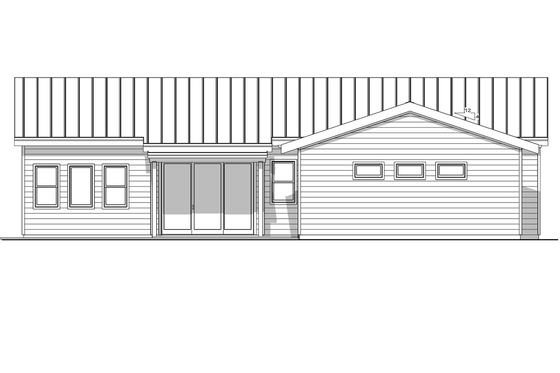 Exterior - Other Elevation 1 for Modern House Plan #1099-22 - 3 bed, 2.5 bath