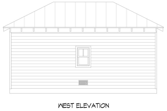 Exterior - Other Elevation 1 for Contemporary House Plan #932-651, 0 bath