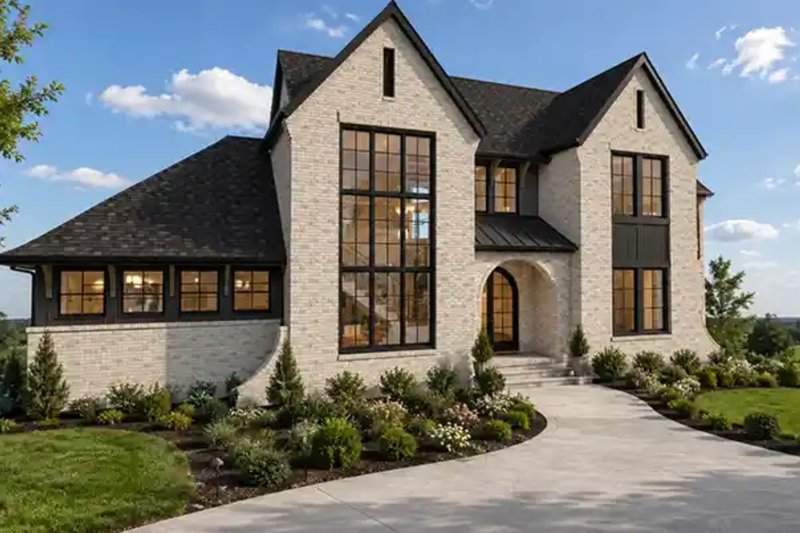 House Blueprint - Exterior - Front Elevation 2 for Tudor House Plan #1116-41 - 5 bed, 6.5 bath