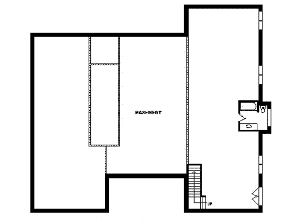 European Floor Plan - Lower Floor Plan #81-652