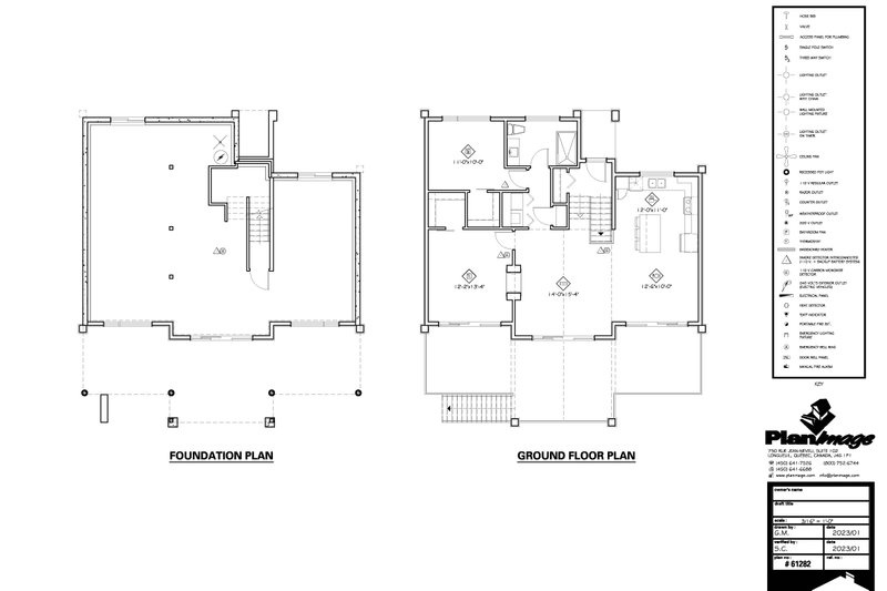 House Blueprint - Exterior - Front Elevation 6 for Cabin House Plan #25-4965 - 2 bed, 1 bath