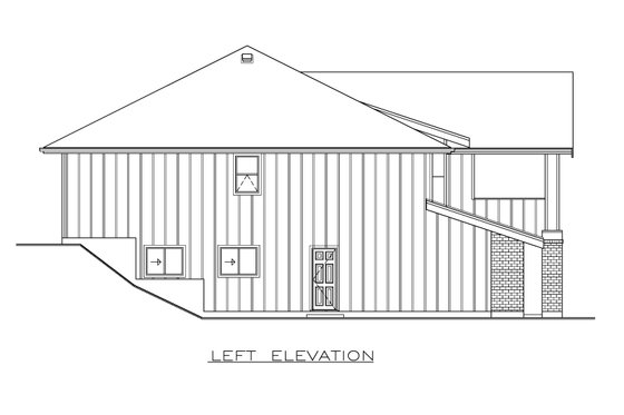 Exterior - Other Elevation 1 for Farmhouse House Plan #1100-61 - 3 bed, 4 bath