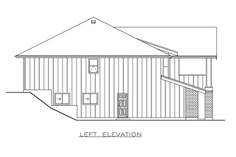 Dream House Plan - Exterior - Other Elevation 1 for Farmhouse House Plan #1100-61 - 3 bed, 4 bath