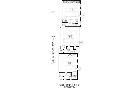 Floor Plan - Main Floor for Contemporary House Plan #932-645 - 10 bed, 9 bath