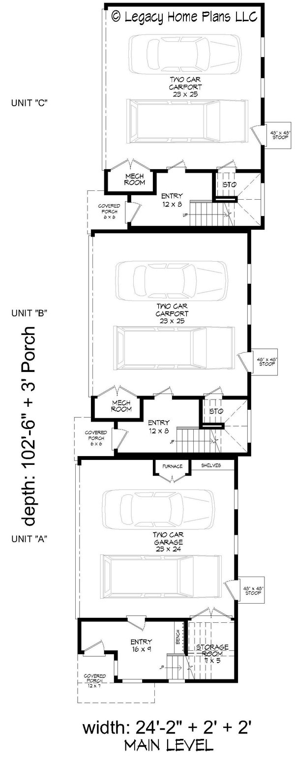 House Plan Design - Contemporary Floor Plan - Main Floor Plan #932-645