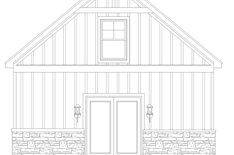 House Plan Design - Exterior - Other Elevation 1 for Traditional House Plan #932-448, 0 bath