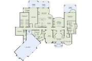 European Style House Plan - 6 Beds 7.5 Baths 8454 Sq/Ft Plan #17-2572 