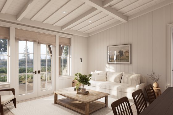 Interior - Family Room for Farmhouse House Plan #1114-4 - 3 bed, 2 bath