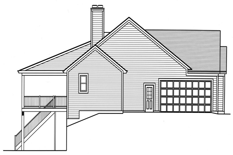 Dream House Plan - Exterior - Other Elevation for Ranch House Plan #46-905 - 3 bed, 2 bath