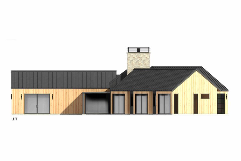 House Design - Exterior - Other Elevation for Ranch House Plan #1096-46 - 4 bed, 4.5 bath