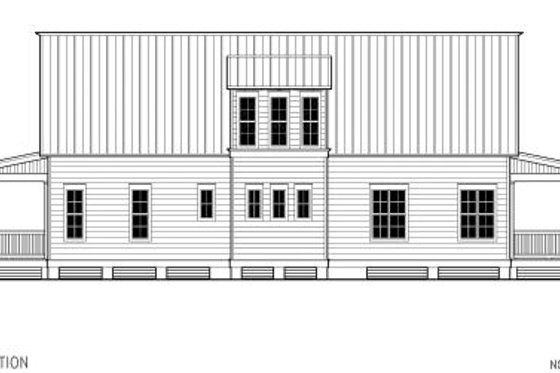 Exterior - Other Elevation 1 for Beach House Plan #443-3 - 3 bed, 3 bath