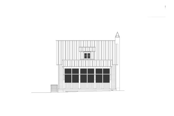 Exterior - Front Elevation 3 for Beach House Plan #443-20 - 3 bed, 2.5 bath