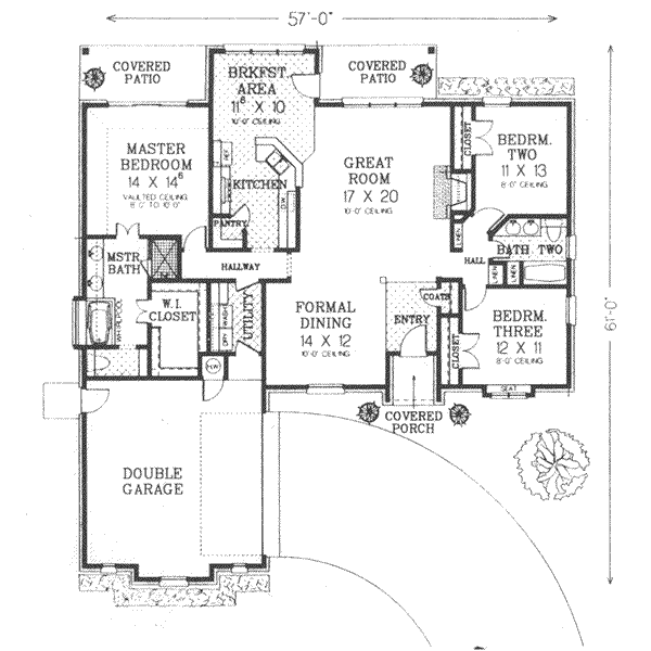 European Floor Plan - Main Floor Plan #310-396