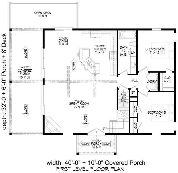 House Plan Design - Country Floor Plan - Main Floor Plan #932-334