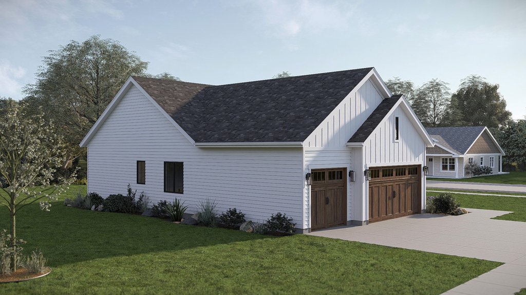Exterior - Other Elevation for Farmhouse House Plan #455-804 - 3 bed, 2 bath