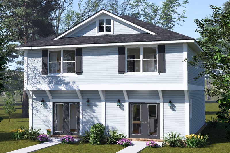 Home Plan - Exterior - Other Elevation for Cottage House Plan #513-2491 - 2 bed, 2.5 bath