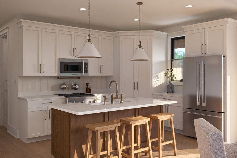 House Blueprint - Interior - Kitchen for Barndominium House Plan #455-769 - 3 bed, 2.5 bath