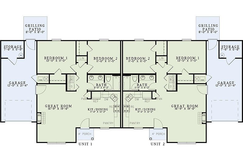 Traditional Style House Plan 2 Beds 1 Baths 2024 Sq Ft Plan 17 2431   W800x533 