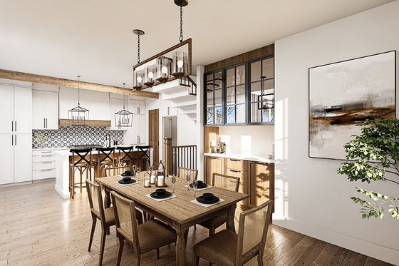 Interior - Dining Room for Classical House Plan #23-2864 - 3 bed, 2.5 bath