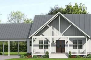 Dream House Plan - Country Exterior - Front Elevation Plan #932-360