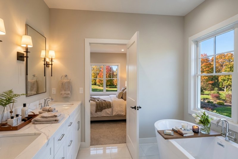 House Plan Design - Interior - Master Bathroom 1 for Farmhouse House Plan #51-1538 - 3 bed, 3.5 bath