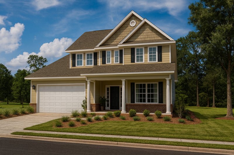 Architectural House Design - Exterior - Front Elevation 5 for Craftsman House Plan #20-1220 - 3 bed, 2.5 bath