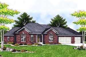 Traditional Exterior - Front Elevation Plan #70-620