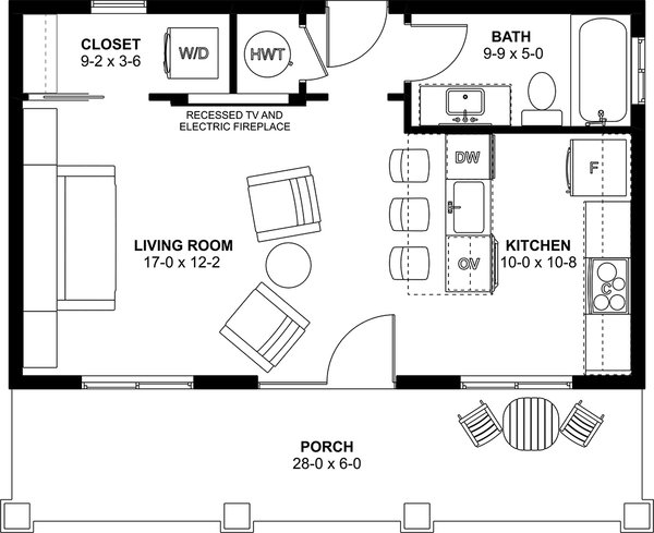 House Blueprint - Farmhouse Floor Plan - Main Floor Plan #126-304