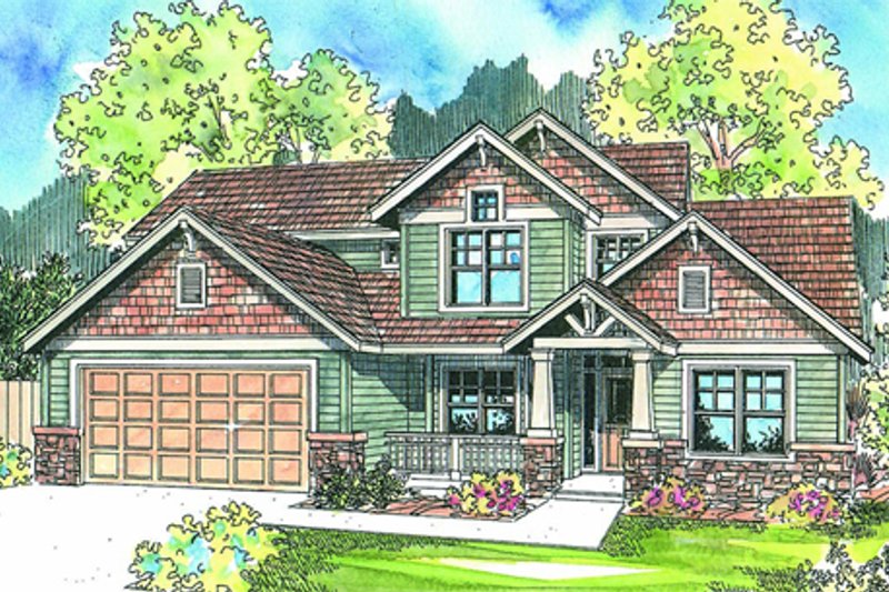 Home Plan - Exterior - Other Elevation for Craftsman House Plan #124-608 - 4 bed, 2.5 bath