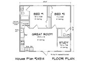 Cottage Style House Plan - 2 Beds 2 Baths 791 Sq/Ft Plan #513-2307 