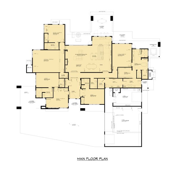 Dream House Plan - Prairie Floor Plan - Main Floor Plan #1066-265