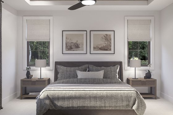 Interior - Master Bedroom for Barndominium House Plan #455-726 - 4 bed, 3.5 bath