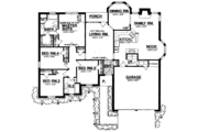 Traditional Style House Plan - 4 Beds 2 Baths 1817 Sq/Ft Plan #40-313 Floor 