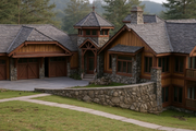 Craftsman Style House Plan - 3 Beds 2.5 Baths 5150 Sq/Ft Plan #921-26 Exterior 