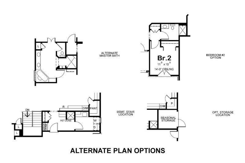 House Plan Design - Alternate Floorplan Options