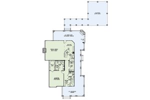 Floor Plan - Main Floor for Craftsman House Plan #17-2542 - 3 bed, 3.5 bath