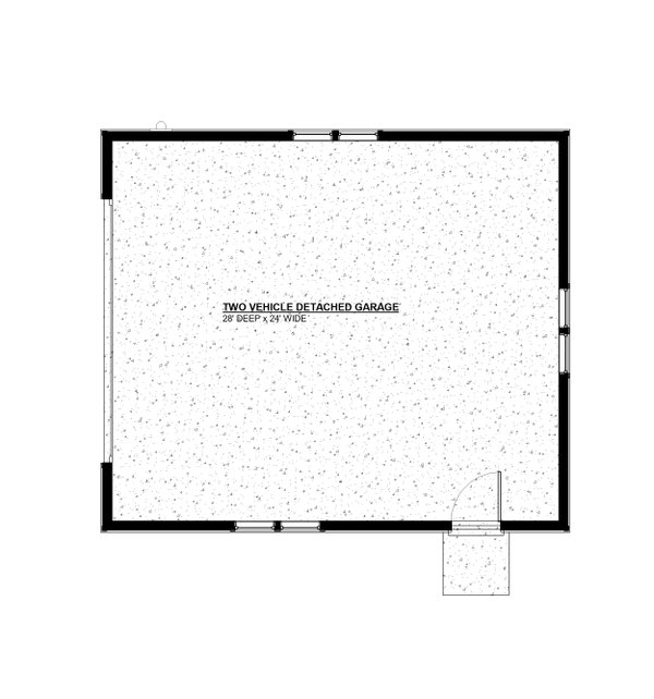 Architectural House Design - Floor Plan - Other Floor for Farmhouse House Plan #895-175, 0 bath