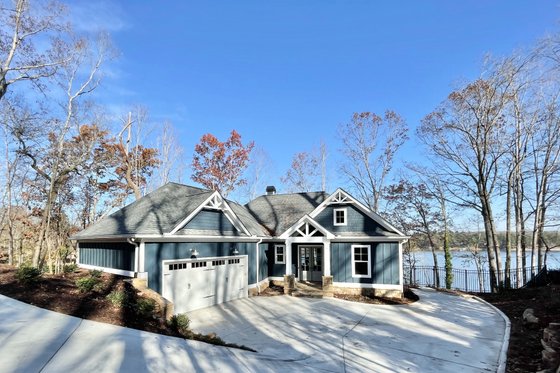 Exterior - Front Elevation 3 for Craftsman House Plan #437-114 - 4 bed, 4 bath