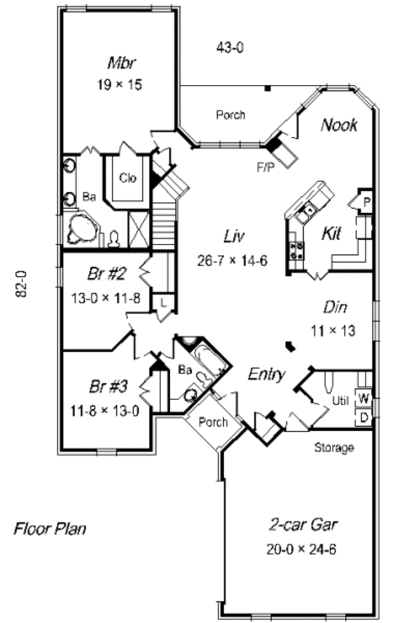 Floor Plan - Main Floor Plan #329-236